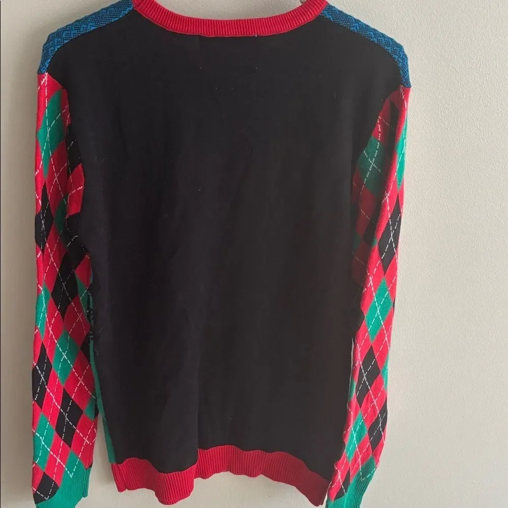 Ugly Christmas sweater Unisex Golfing Santa funny Size medium Christmas party